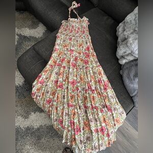 Ladies maxi halter maxi dress